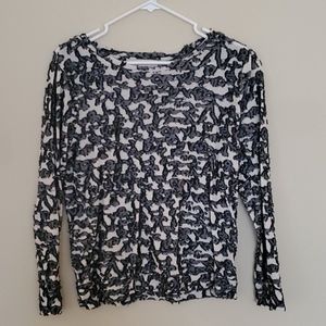 Navy Detailed Blouse